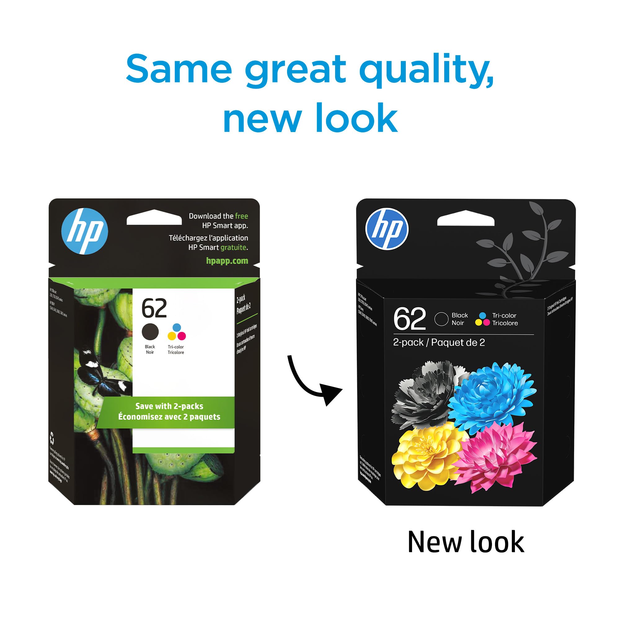 Amazon.com: HP 62 Black/Tri-Color Ink (2-Pack) | Works with Envy